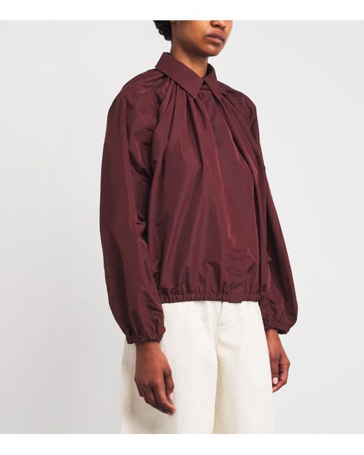 Patou Red Volume Bubble Blouse
