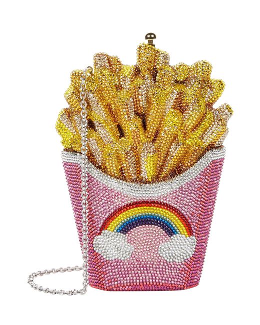 Judith Leiber Multicolor Rainbow French Fries Clutch
