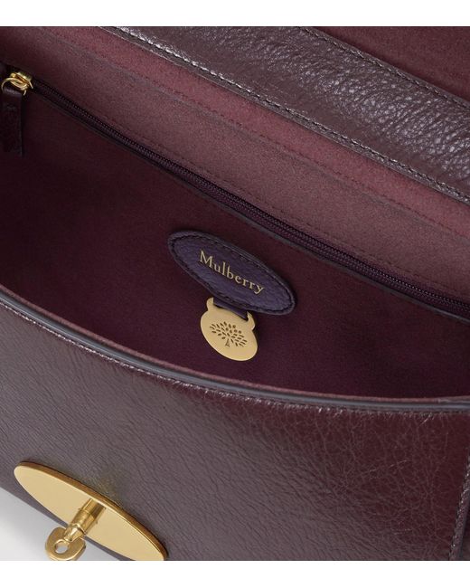 Mulberry Purple Medium Leather Lily Shoulder Bag