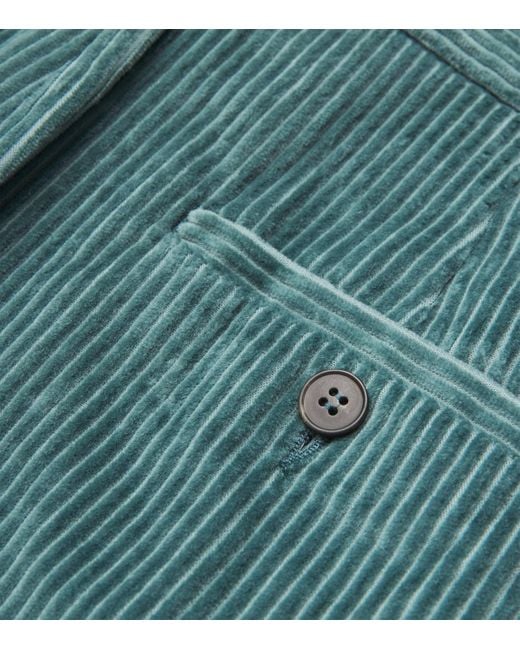 Weekend by Maxmara Green Corduroy Straight Trousers