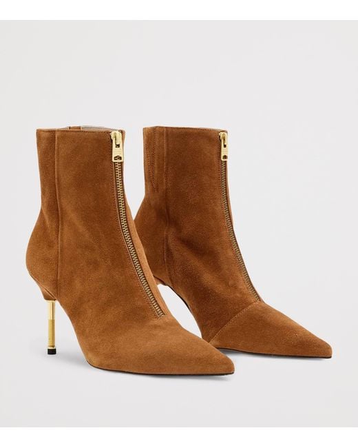 AllSaints Brown Suede Natasha Boots 88