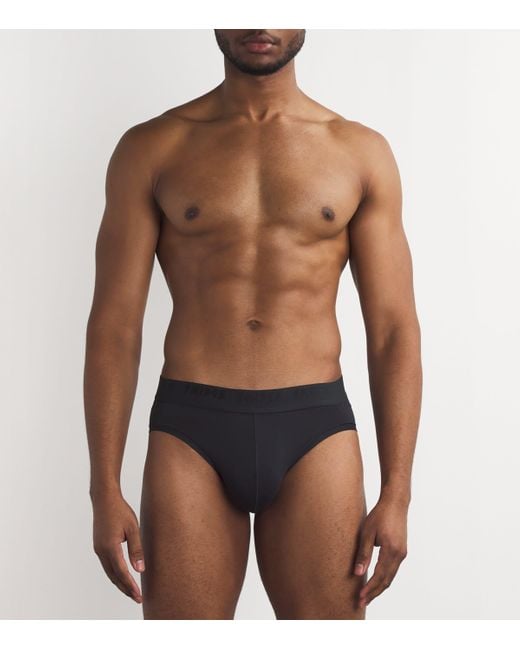 Skims Black Stretch Briefs for men