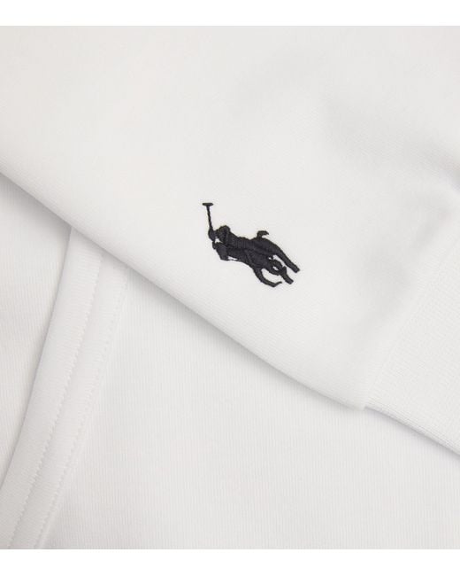 Polo Ralph Lauren White Chain Logo Hoodie for men