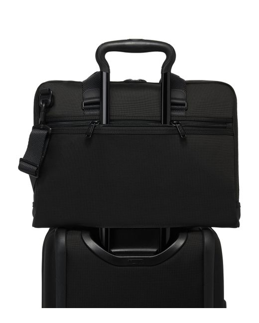 Tumi Black Alpha Bravo Academy Briefcase for men