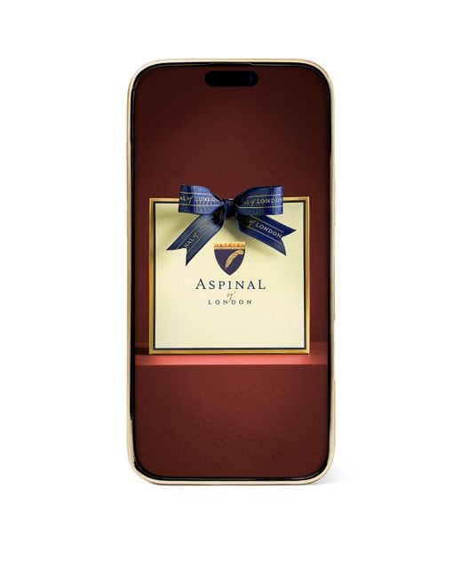 Aspinal Blue Leather Iphone 16 Pro Max Case