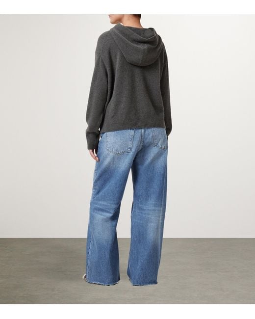 AllSaints Blue Crossover Aki Jeans