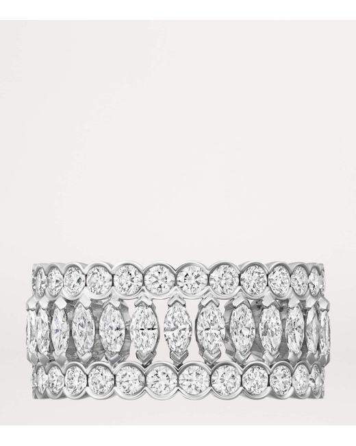 Cartier Metallic And Diamond Broderie De Ring