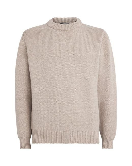 Begg x Co Natural Cashmere Sweater for men