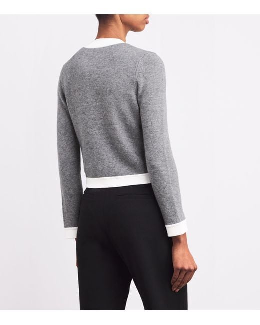 Sandro Blue Wool-Cashmere Cardigan
