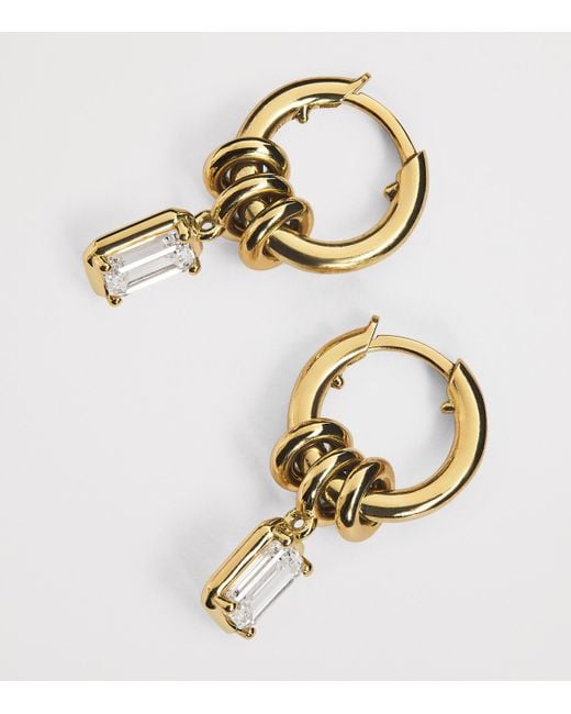 Spinelli Kilcollin Metallic And Diamond Zahra Hoop Earrings