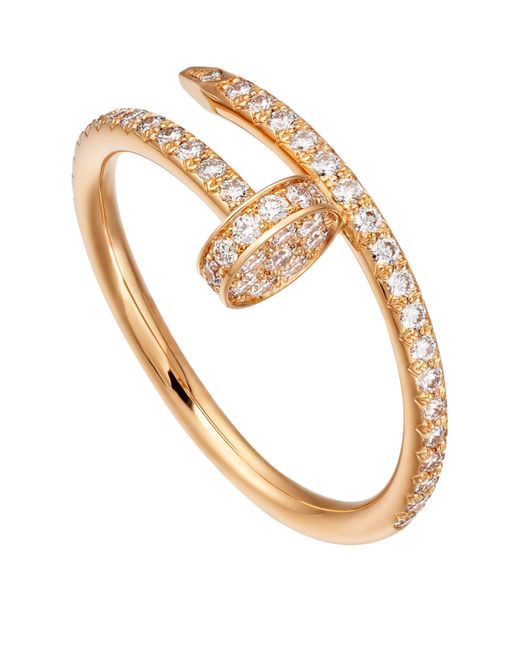 Cartier Metallic And Diamond Juste Un Clou Ring