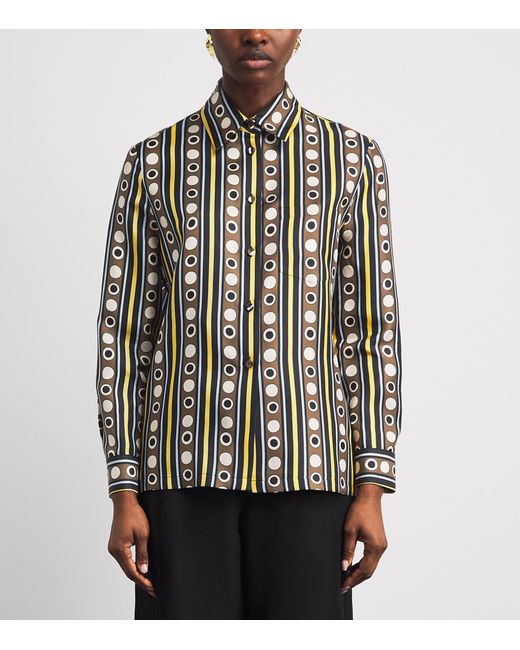 LaDoubleJ Multicolor Silk Printed Shirt