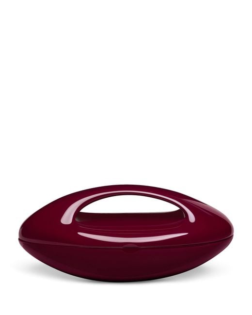Alaïa Purple Sculptural Clutch Bag