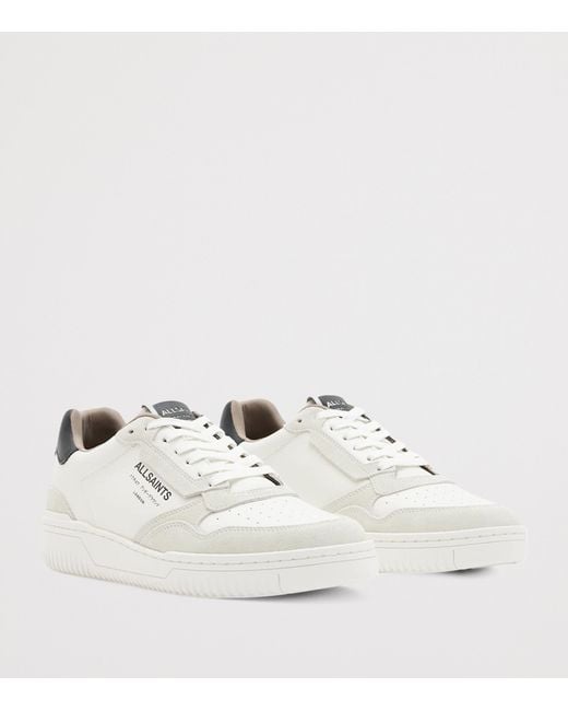 AllSaints White Leather Regan Sneakers for men