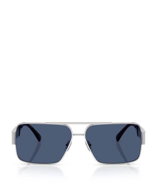 Versace Blue Wire Ve2290 Rectangular Sunglasses for men