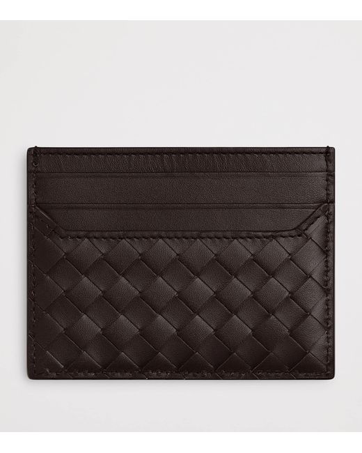 Bottega Veneta Black Leather Piccolo Card Holder for men