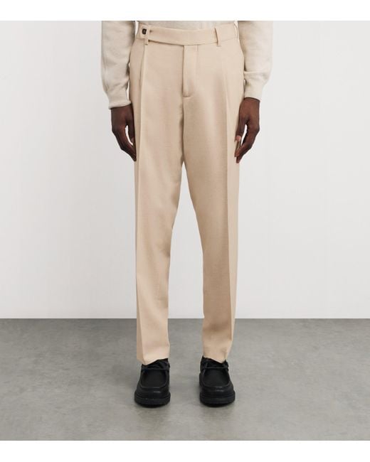 Colombo Natural Cashmere Straight Trousers for men
