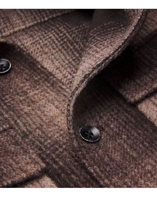 Rag & Bone Brown Wool-Blend Austin Check Jacket for men