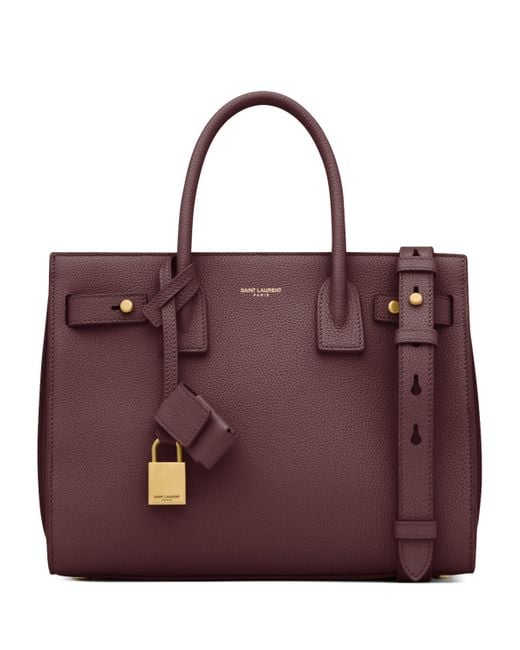 Saint Laurent Purple Baby Sac De Jour Tote Bag