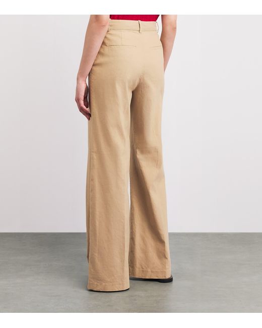Polo Ralph Lauren Natural Stretch Cotton-Linen Beaton Trousers