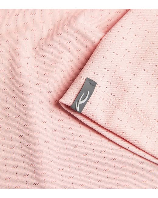 Kjus Pink Savin Structure Polo Shirt for men