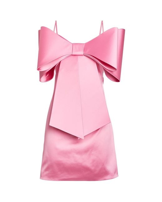 Mach & Mach Pink Organza Le Cadeau Mini Dress