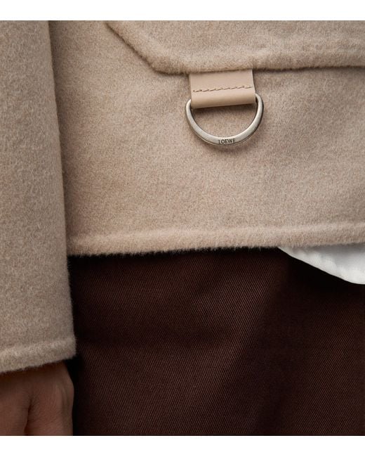 Loewe Natural Wool-Cashmere Shirt Jacket for men