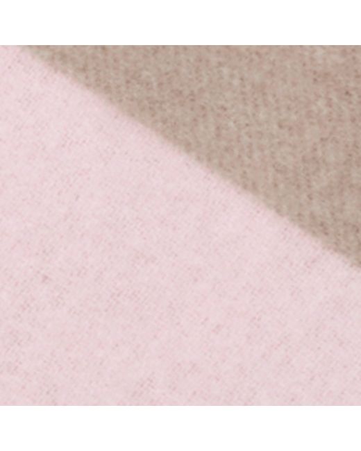 Loewe Pink Wool-Cashmere Anagram Scarf