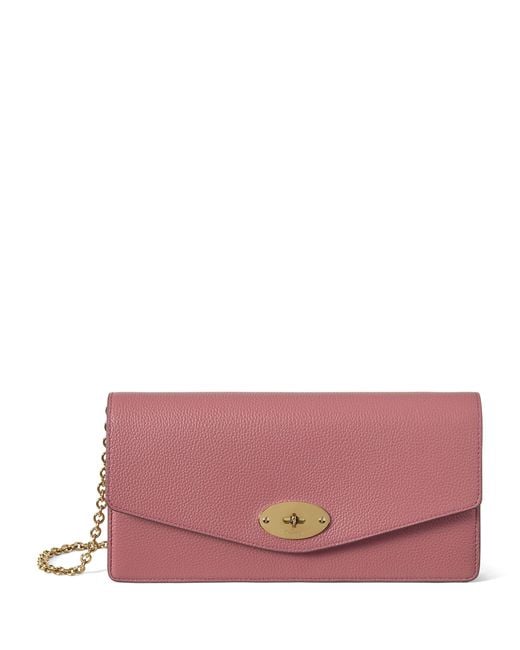 Mulberry Pink Small Darley Clutch Bag