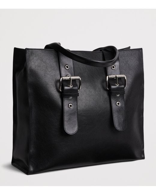 Vivienne Westwood Black Leather Alex Tote Bag for men