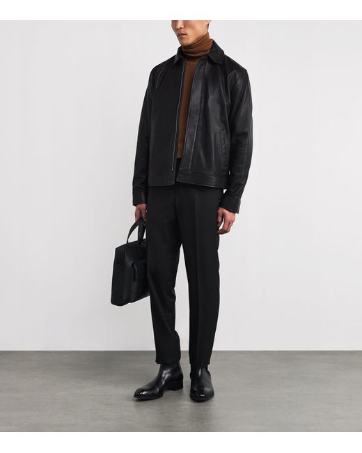 Isaia Brown Cashmere Rollneck Sweater for men