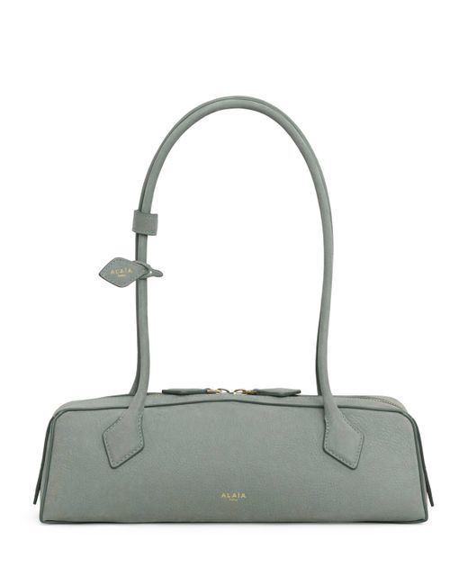 Alaïa Green Medium Suede Le Teckel Shoulder Bag