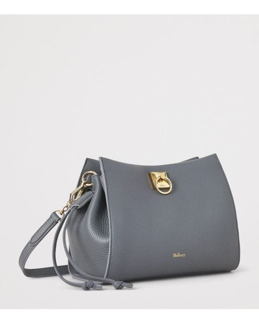 Mulberry Blue Small Leather Iris Shoulder Bag