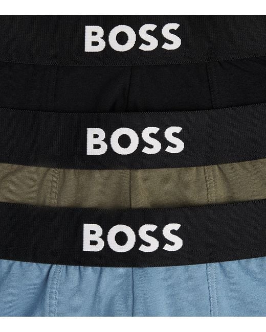 Boss Black Stretch-Cotton One Trunks for men