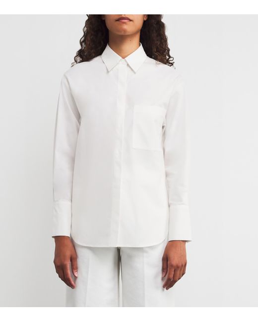 MAX&Co. White Cotton Poplin Shirt