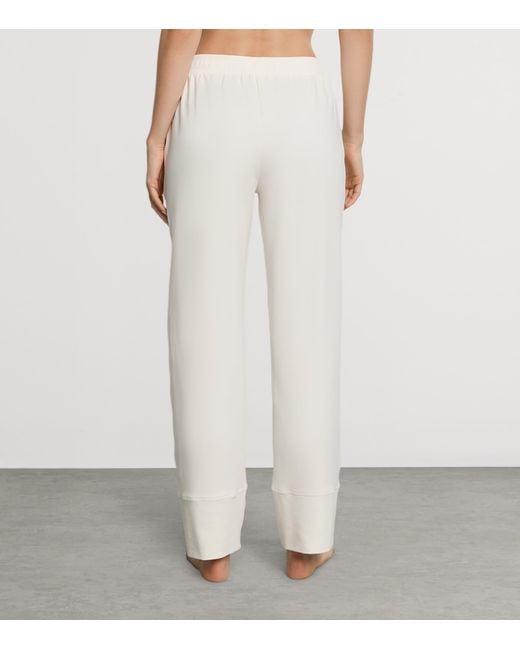 Hanro White Stretch-Cotton Easy Living Trousers