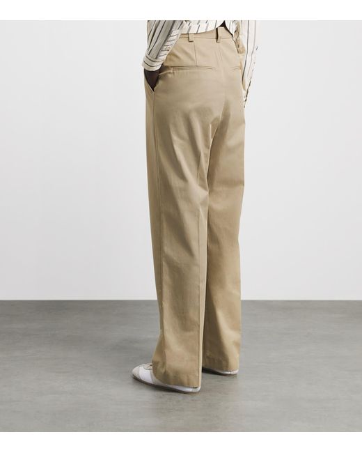 Claudie Pierlot Natural Cotton Straight Trousers