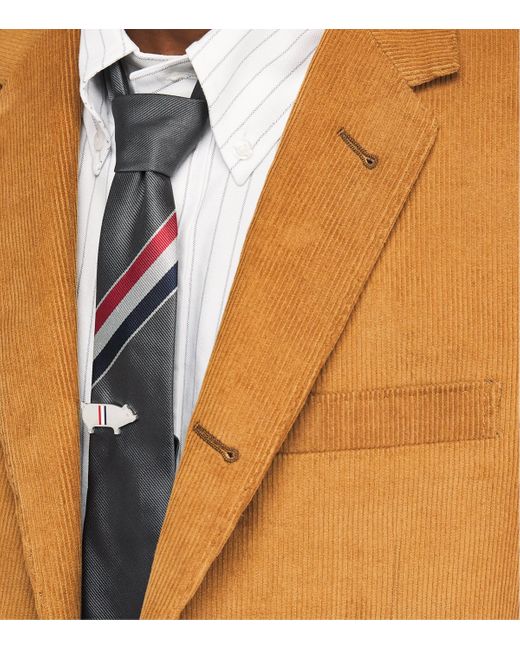 Thom Browne Black Sterling Pig Tie Bar for men