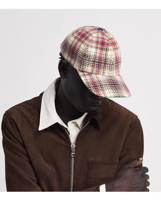 God's True Cashmere Red X Joopiter Cashmere Tartan Balance Fincher Cap for men