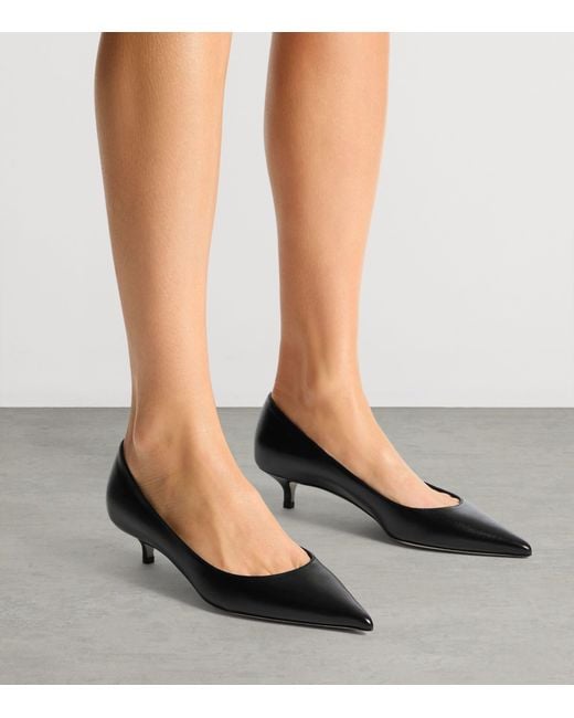 Jimmy Choo Black Amelia 35 Leather Pumps
