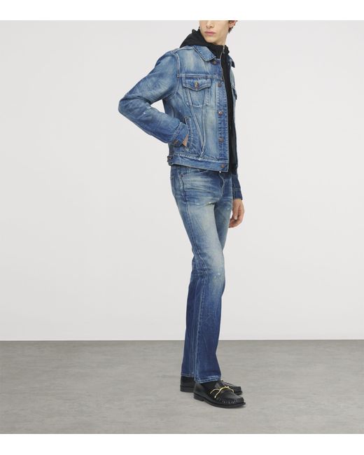 McQueen Blue Denim Jacket for men