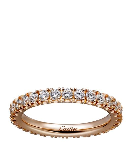 Cartier Brown Pink Gold And Diamond Destinée Ring