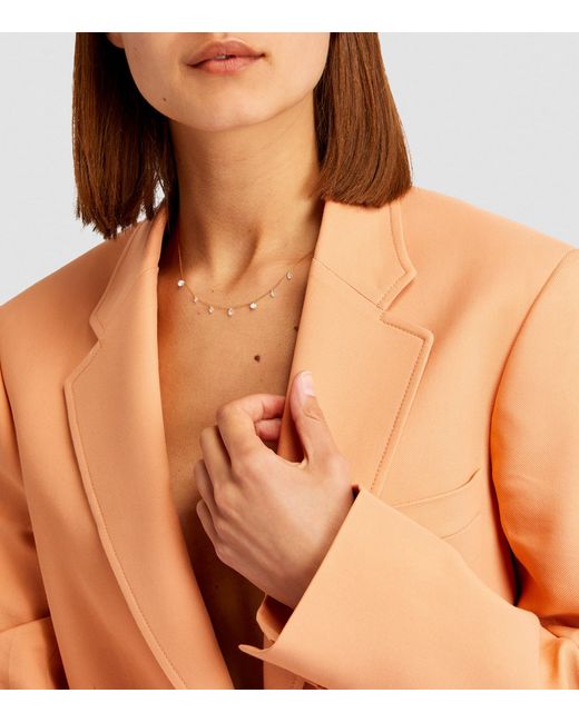 PERSÉE White And Diamond 7-Stone Danaé Necklace