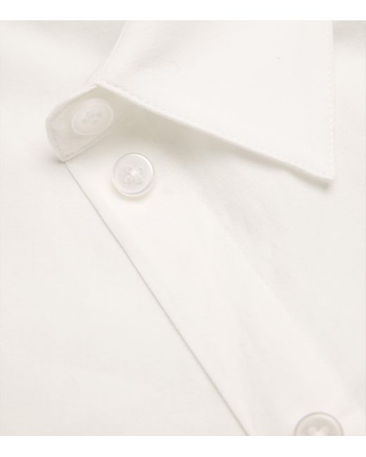 ME+EM White Cotton Travel Layering Shirt