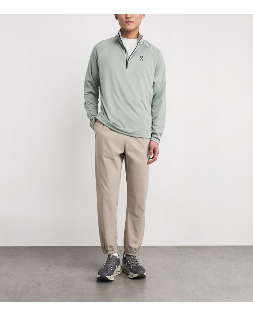 On Shoes Gray Lg-Sleeve Climate Top for men