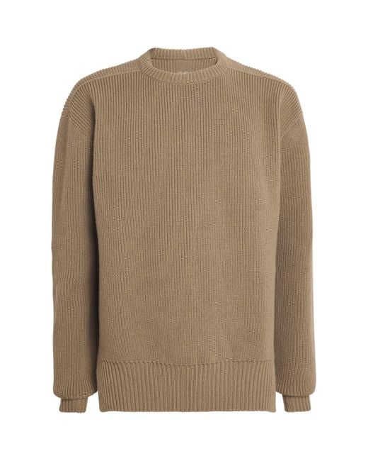 Rick Owens Brown Virgin Wool Fisherman Sweater for men