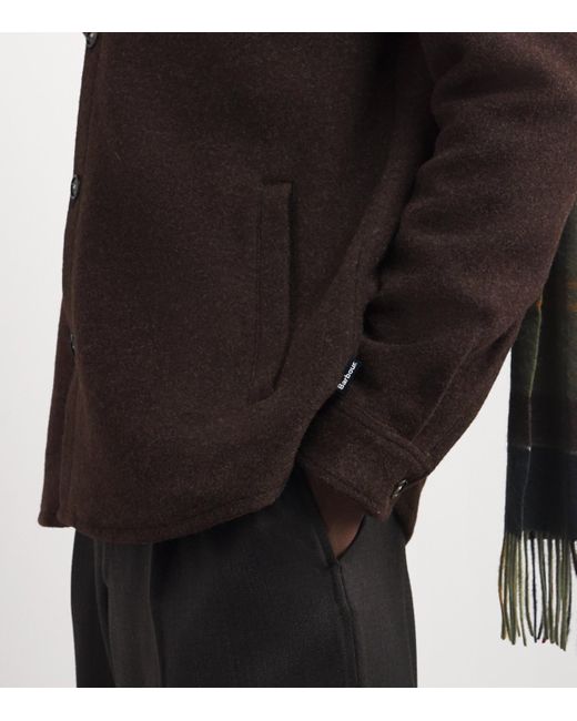 Barbour Brown Tailored Marlow Overshirt for men