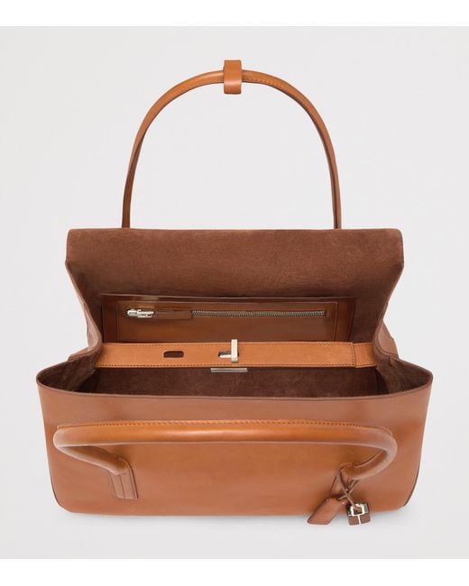 Tom Ford Brown Large Leather Eclipse Shoulder Bag