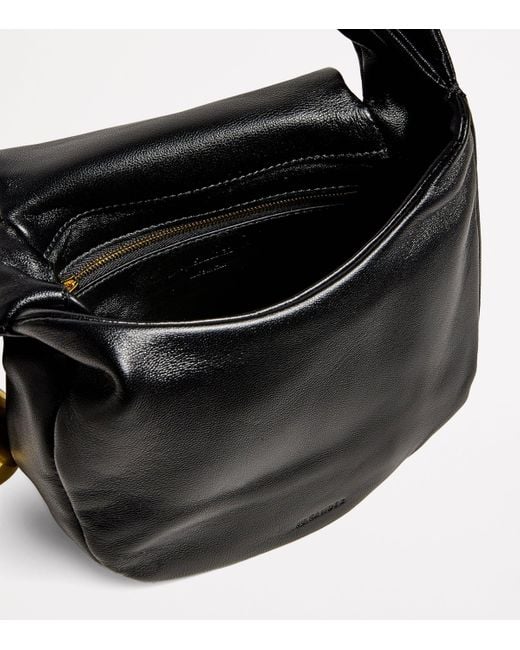 Jil Sander Black Leather Sphere Top-Handle Bag