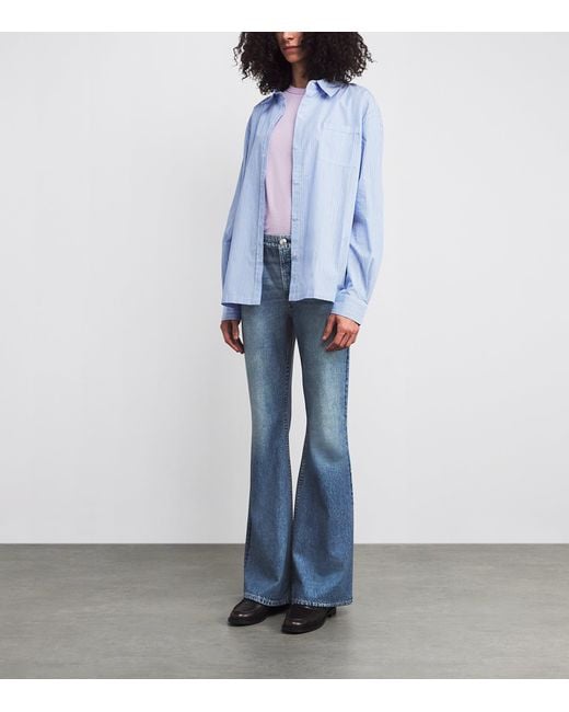 Rag & Bone Blue Ponte Miramar Dahlia Trousers